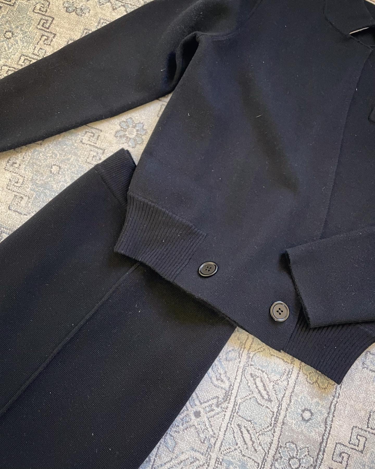 Copy of Black Knit Jacket Midi Skirt Set HKD 1120