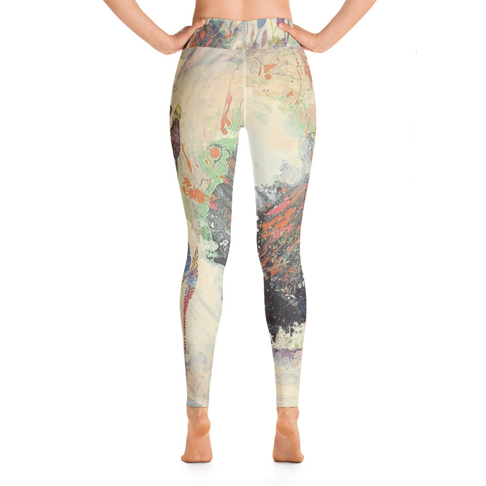 Floral & Feather Active Tights